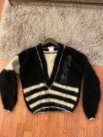 RARE KANSAI YAMAMOTO KNITTED BEADED CARDIGAN